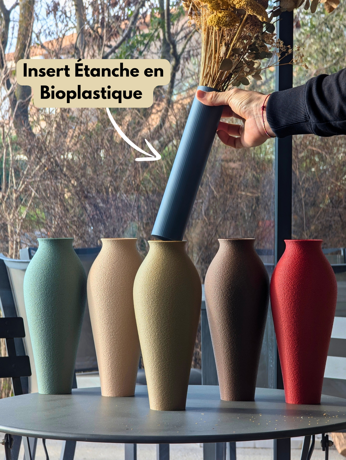 Vase Colibri Rojo