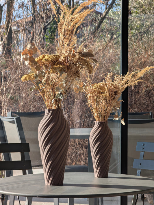Vase Curva Chocolat